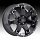 Ultra 209 Bent 7 Gloss Black Machined Custom Wheels Rims