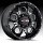 Worx Alloy 809 Rebel Gloss Black with Milled Accents Custom Wheels Rims