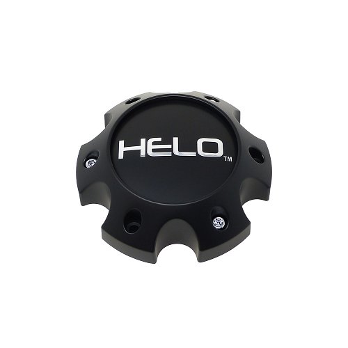 1079L145HE1SB-H42 / Helo Satin Black 6-Lug Bolt-On Center Cap 1