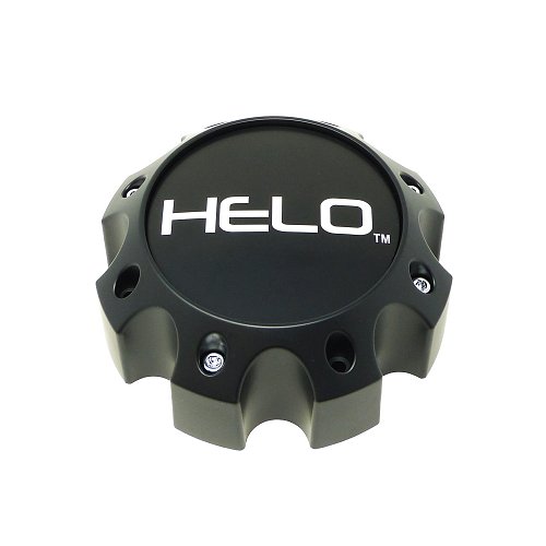 1079L170HE1SB-H67 / Helo Satin Black 8-Lug Bolt-On Center Cap 1