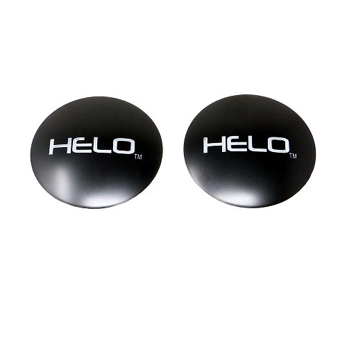 878L90B / Helo Black Logo Decal for 5/6 Lug Cap (2pk) 1