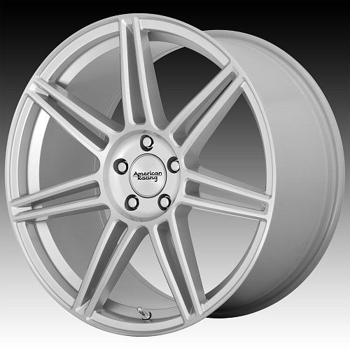 American Racing AR935 Redline Brushed Silver Custom Wheels Rims 1