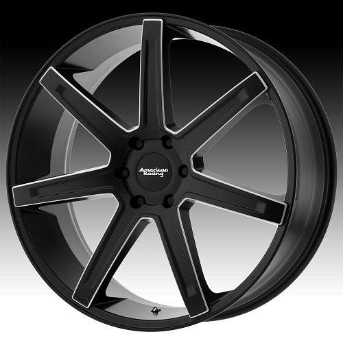 American Racing AR938 Revert Satin Black Milled Custom Wheels Rims 1