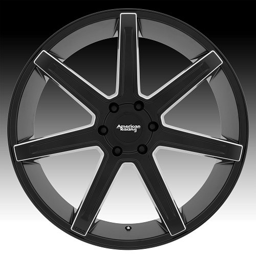 American Racing AR938 Revert Satin Black Milled Custom Wheels Rims 2