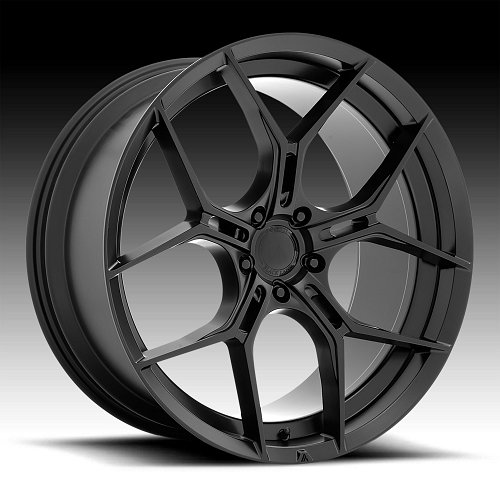 Asanti Black Label ABL37 Monarch Satin Black Custom Wheels 1