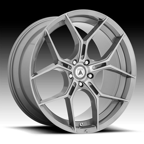 Asanti Black Label ABL37 Monarch Titanium Brushed Custom Wheels 1