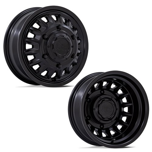 Black Rhino Aliso Dually Matte Black Custom Wheels 1