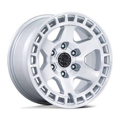 Black Rhino Bahari Machined Silver Custom Wheels 1