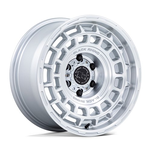 Black Rhino AWOL Machined Silver Custom Wheels 1