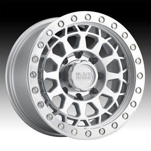 Black Rhino Primm Machined Silver Custom Truck Wheels - Primm - Black ...