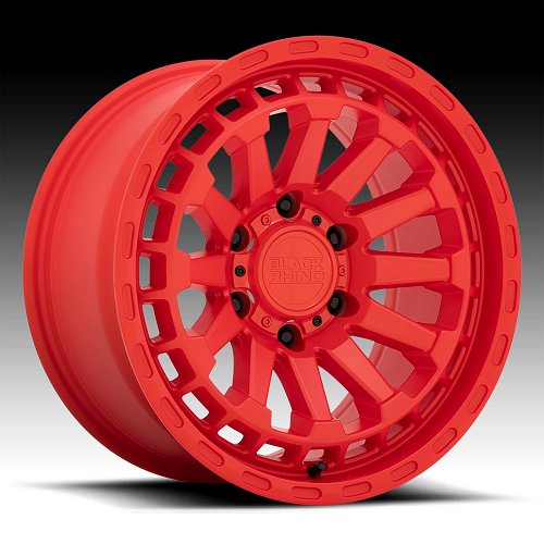 Black Rhino Raid Gloss Red Custom Truck Wheels - Raid - Black Rhino 1pc ...