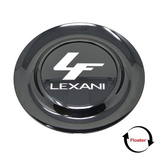 C-XLC695/696-FB / Lexani Mugello & Wraith XL-C Floating Gloss Black Snap In Cap 1