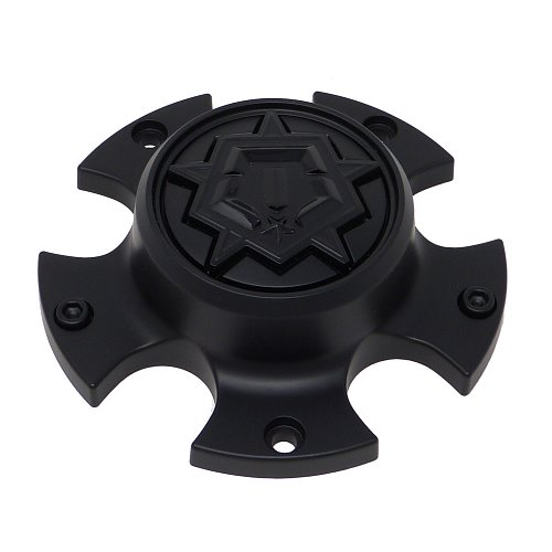 CAP-539B-TSTAR / TIS Satin Black Bolt-On Center Cap 1