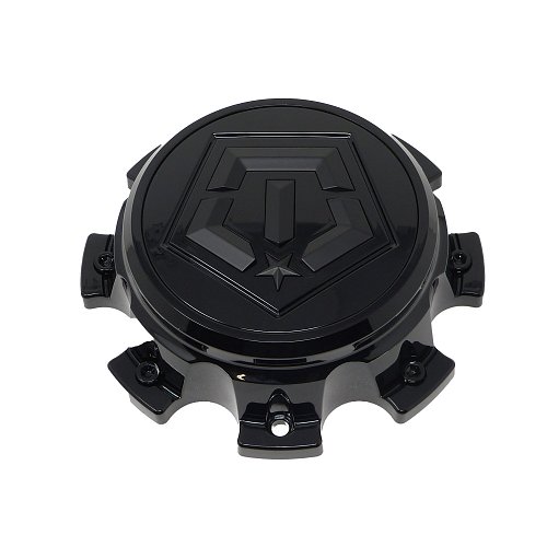 CAP-544BB-8-TIS / TIS Gloss Black Bolt-On Center Cap 1