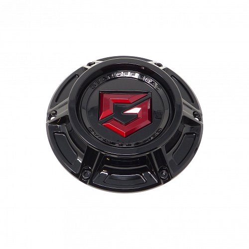 CAP-6C-BR21 / Gear Offroad Gloss Black Bolt On Center Cap 1