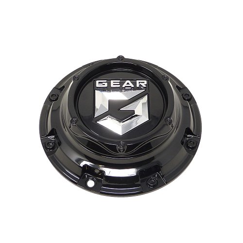 CAP-6C1-B20 / Gear Alloy Gloss Black Bolt-On Center Cap 1