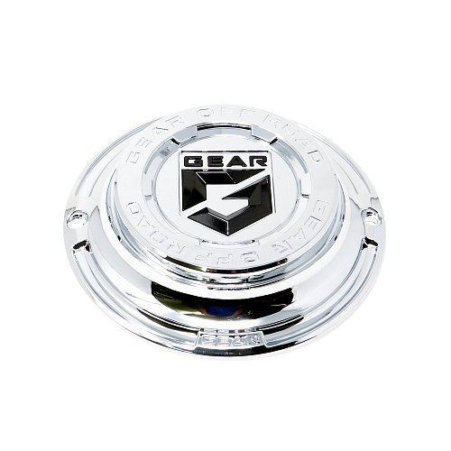 CAP-6C1-C19 / Gear Alloy Chrome 6 Lug Bolt-On Center Cap 1