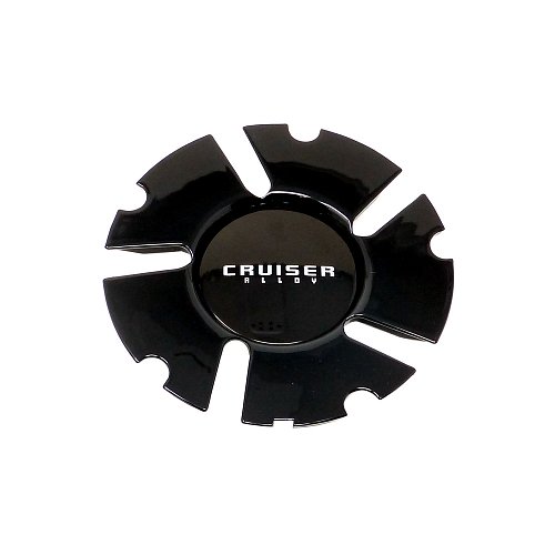 CAP-921MBF / Cruiser Alloy 921MB Pulsar FWD Snap On Black Center Cap 1