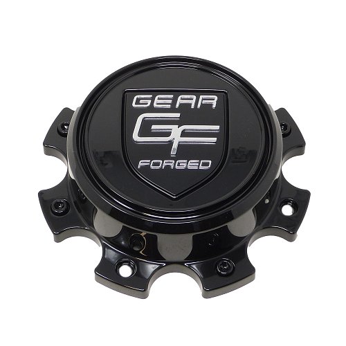 CAP-FG-8B-GF / Gear Alloy Gloss Black Bolt In Center Cap 1