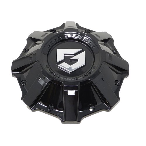 CAP-GEAR-B24 / Gear Alloy Gloss Black Bolt In Center Cap 1