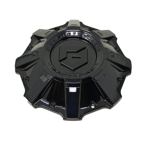 CAP-GEAR-BB24 / Gear Alloy Gloss Black Bolt In Center Cap 1