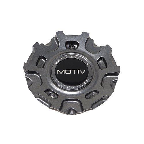 CAP-MH4-G21/ Motiv Gloss Grey Black Bolt In Center Cap 1