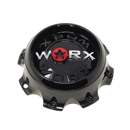 CAP-WX-8-BR21 / Worx Alloy Gloss Black Bplt On Center Cap 1