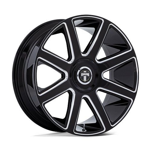 Dub Pull DC273 Gloss Black Milled Custom Wheels 1