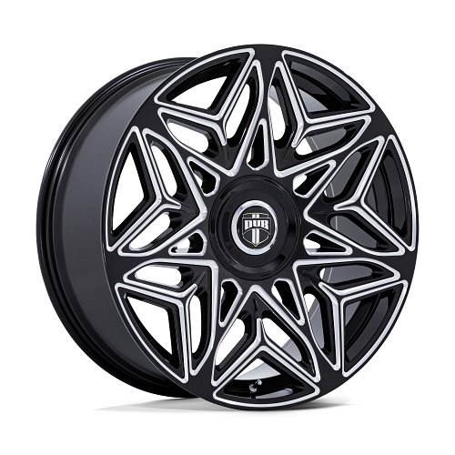 Dub Anomaly DC274 Gloss Black Milled Custom Wheels 1