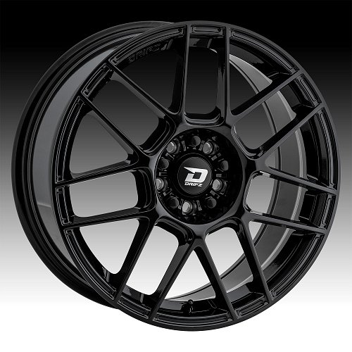 Drifz 313B Tanso Gloss Black Custom Wheels Rims 1