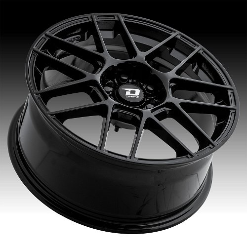 Drifz 313B Tanso Gloss Black Custom Wheels Rims 2