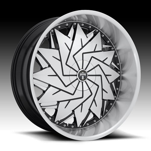 Dub Dazr S234 Gloss Black Machined Custom Wheels Rims 1