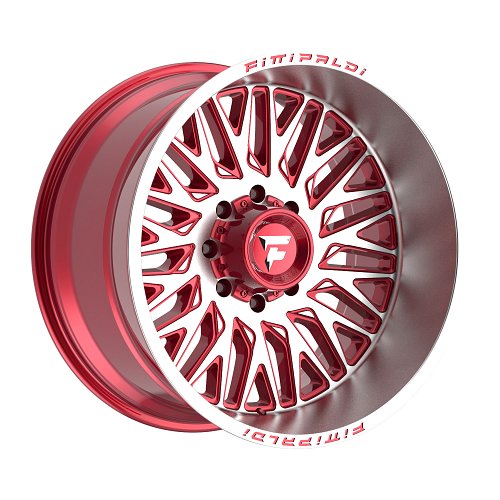 Fittipaldi Off Road FA07 Machied Red Custom Truck Wheels 1