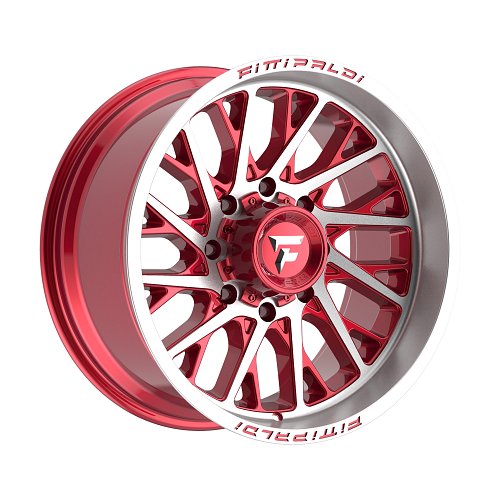 Fittipaldi Off Road FA08 Machied Red Custom Truck Wheels 1