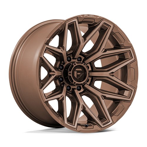 Fuel Flux FC854ZR 8-Lug Platinum Bronze Custom Truck Wheels 1