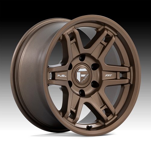 Fuel Slayer D837 FFT Matte Bronze Custom Truck Wheels 1