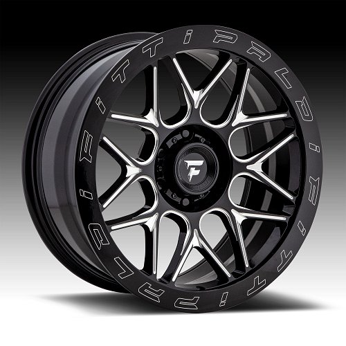 Fittipaldi Offroad Forged FTF02 Gloss Black Milled Custom Wheels Rims 1