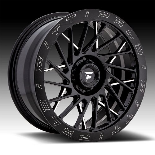 Fittipaldi Offroad Forged FTF03 Gloss Black Milled Custom Wheels Rims 1