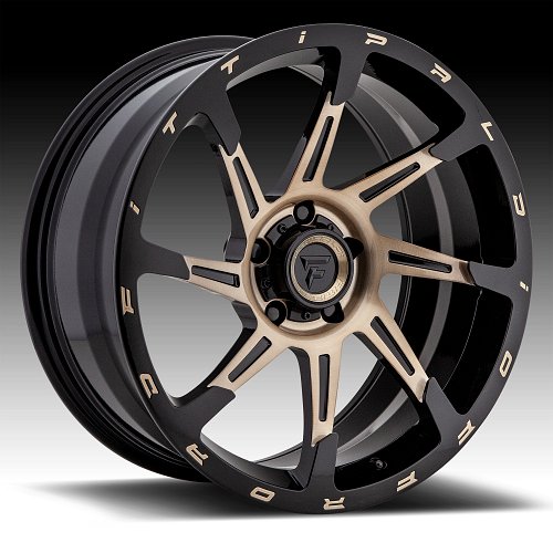 Fittipaldi Offroad Forged FTF06 Brushed Black Bronze Tint Custom Wheels Rims 1