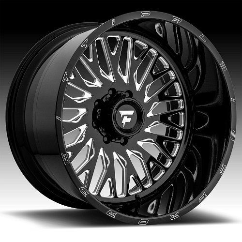 Fittipaldi Offroad Forged FTF07 Gloss Black Milled Custom Wheels Rims 1