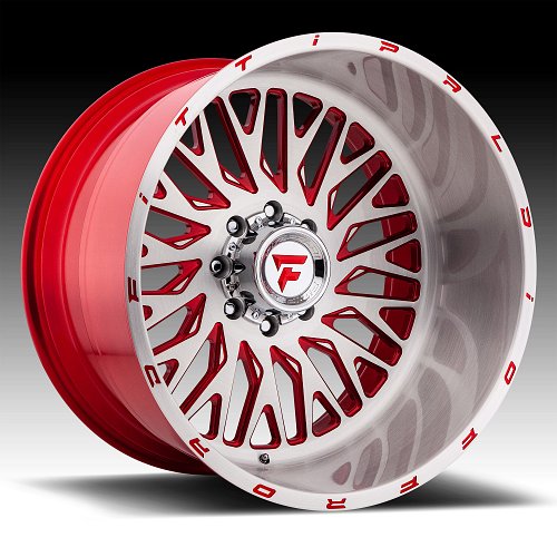 Fittipaldi Offroad Forged FTF07 Brushed Red Tint Custom Wheels Rims 1