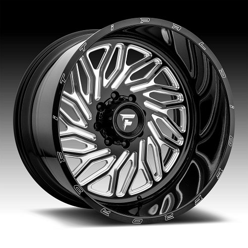 Fittipaldi Offroad Forged FTF13 Gloss Black Milled Custom Wheels Rims 1