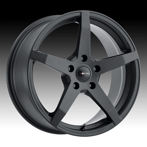 Focal 455SB F-55 Satin Black Custom Wheels Rims 1