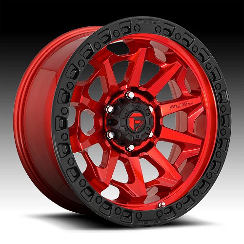 Fuel Covert D695 Candy Red Custom Wheels Rims 1