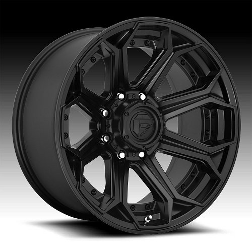 Fuel Siege D706 Satin Black Custom Wheels Rims 1
