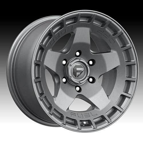 Fuel Warp D734 Matte Gunmetal Custom Wheels Rims 1