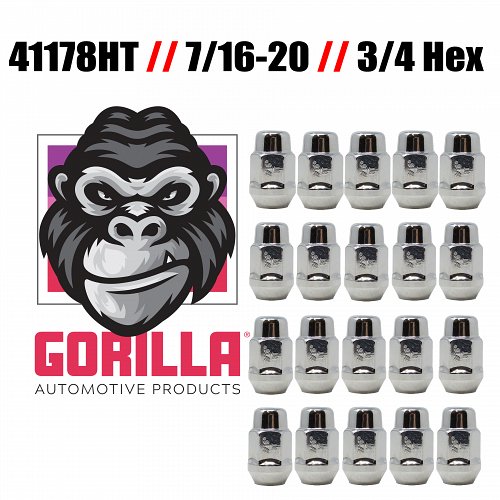 GR-5LK-00716-C / Gorilla Chrome 5-Lug Kit (20 Chrome Lugs) 1