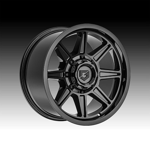 Gear Offroad 773B Balast Gloss Black Custom Truck Wheels 1