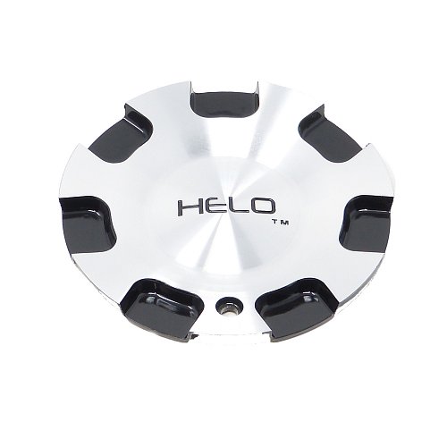 Helo / HE823L144GB Machined / Gloss Black Bolt On Center Cap 1