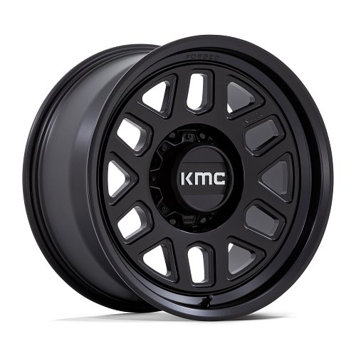 KMC KM451MX Mesa Forged Monoblock Satin Black Custom Truck Wheels 1